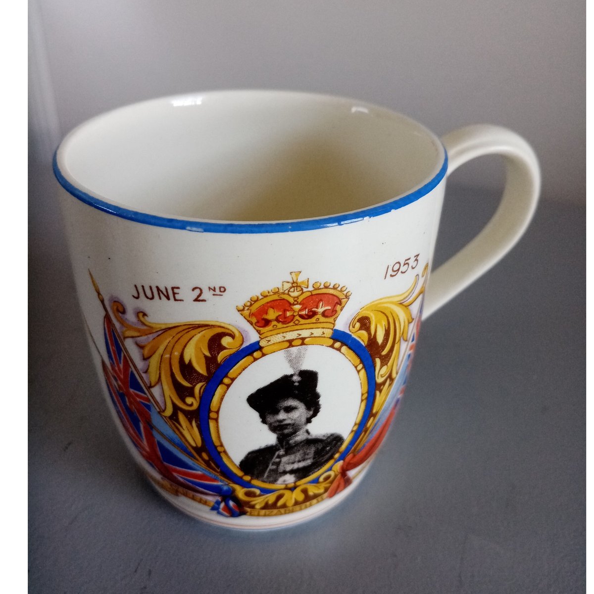 レア⭐︎ 1953年 エリザベス女王 コロネーション マグカップ 戴冠式 記念-