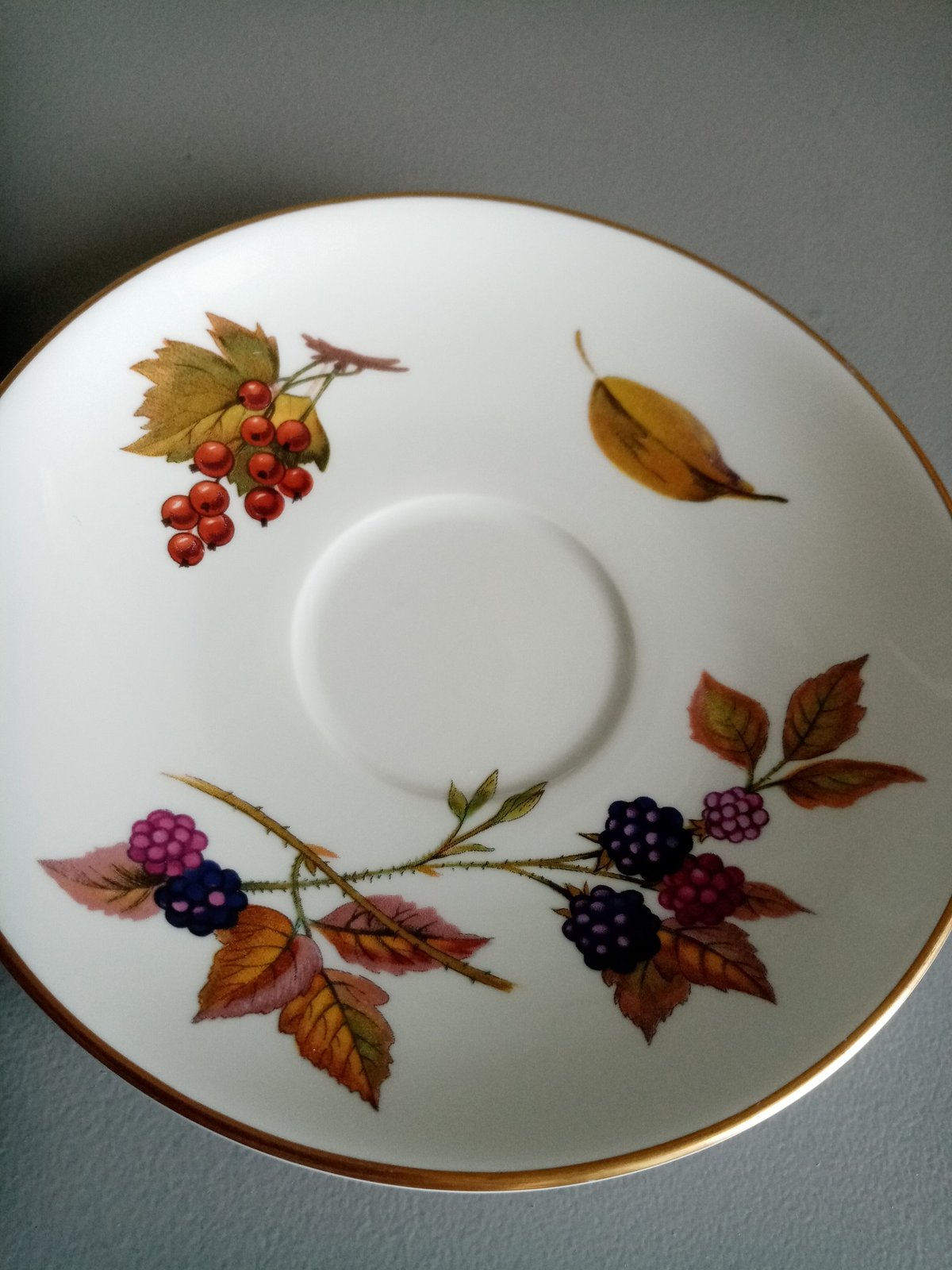 グラタン皿6客 ロイヤルウースターイブシャムゴールド フルーツ R0289