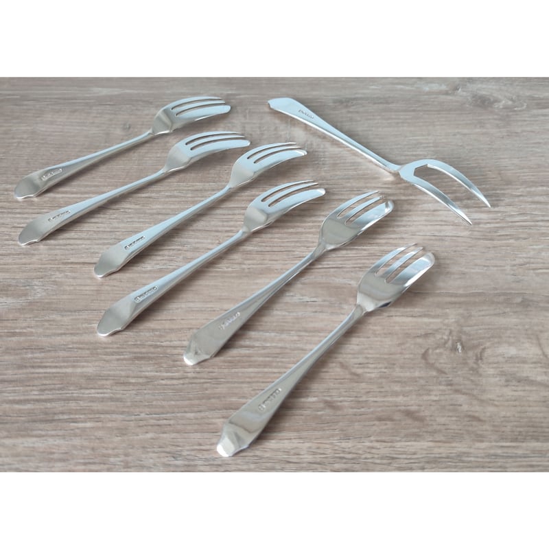 英国駐在時購入♪ケーキサーバーとカクテルスプーンのセット印字ありUsed