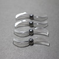 GEMFAN 1610-2 Clear Gray 1mm Shaft, 4枚組み