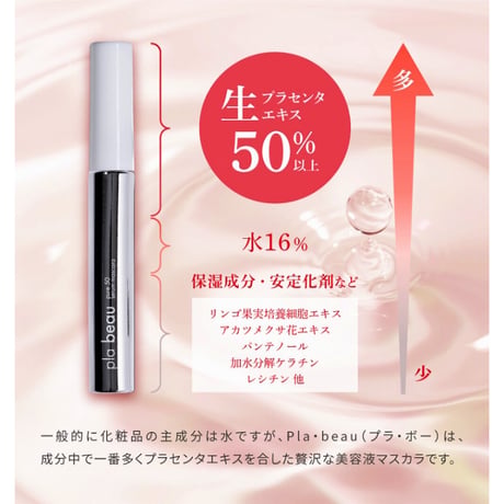 Pla・beau ピュアプラセンタ50 美容液マスカラ ★送料無料