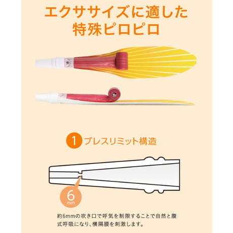 腹式呼吸エクサ ロングピロピロ(E) ★送料無料