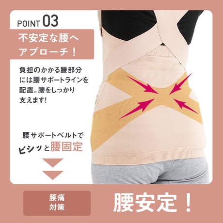 さらし×たすき式 ペコらくボディスーツ ★送料無料