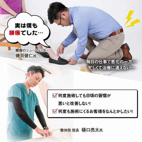 腰痛対策特化型インソール　腰らくインソール