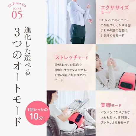 Micacoインスパイリング 骨盤ストレッチエアーベルトEX　★送料無料★