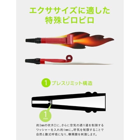 腹式呼吸エクサロングピロピロ スーパーストロング