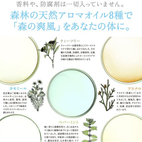 デオドランド 天然アロマ 自然の香り 気分 爽快 リフレッシュ 森の爽風ミスト 150ml ★送料無料★