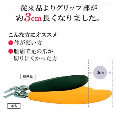 足爪も楽に切れるニッパー式爪切り ★送料無料