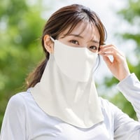 UV対策 紫外線対策 接触冷感 冷感 UVフェイスカバー マスク 顔 首 紫外線 しっかりガード ★送料無料