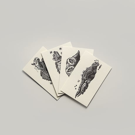 GODZILLA 活版 4 PRINTS