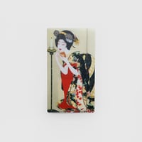 「京都画壇の青春」展　チケットクリアファイル 岡本神草 口紅