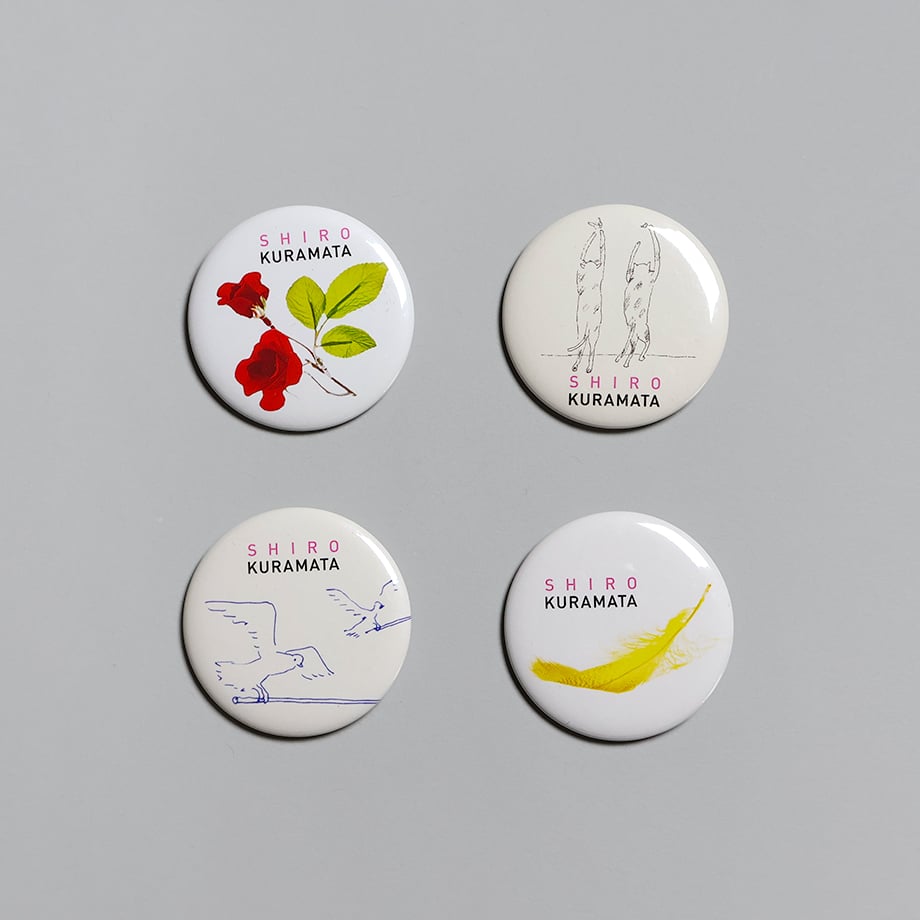 倉俣史朗のデザイン」展 缶バッジ アクリルスツール(羽根入り) | 京都