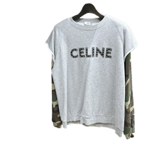 【古着商品】CELINE Loose Sweatshirt Studded cotton