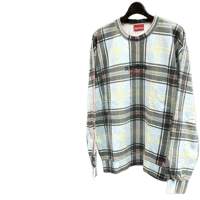 【古着商品】Supreme Plaid crewneck