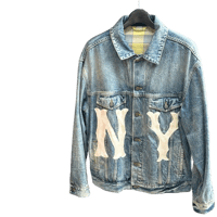 【古着商品】GUCCI NY Yankees patch denim jacket