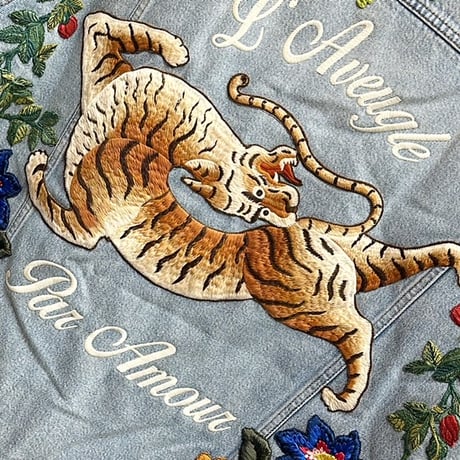 【古着商品】GUCCI EMBROIDERED DENIM JACKET