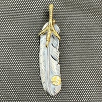 ※ASK商品 金ツメメタル付特大フェザー（左）