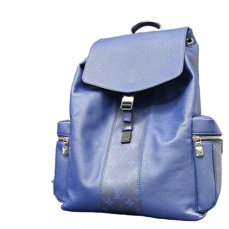 【古着商品】 LOUIS VUITTON Cobalt Monogram Canvas Taigarama Outdoor Backpack