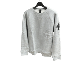 【古着商品】【新品未使用】CHROME HEARTS Y NOT CROSSPATCH CEMETERY CREWNECK SWEAT