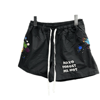 MAYO PAINT EMBROIDERY SHORTS