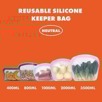 KEEPERBAG シリコンバッグ サイズ別 5個セット パステルカラー