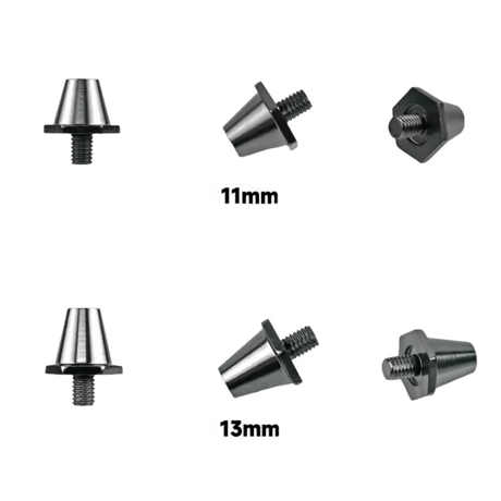 【ナイキ,プーマ,ミズノ互換】取り替えスタッド 11mm 13mm 15mm レンチ ゴールド メタリックグレー サッカー ラグビー