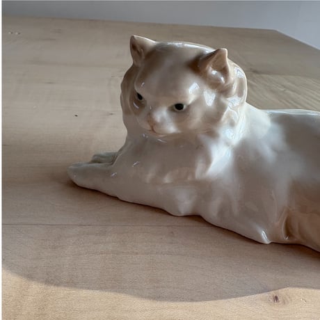 * antique cat ୨୧ * 小さな エメラルド色のリボンの 猫ちゃん Hasbro 8825 VINTAGE 1992 Plush KITTY SURPRISE Gray White CAT