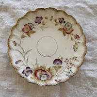 antique flower print plate ❤︎