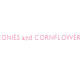 PEONIES and CORNFLOWERS