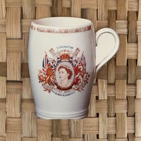 Coronation mug cup post card
