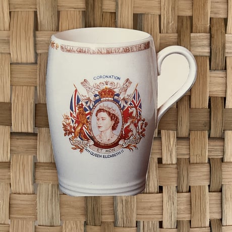Coronation mug cup post card