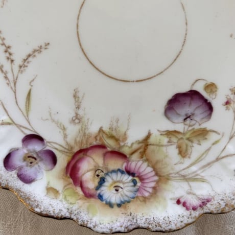 antique flower print plate ❤︎