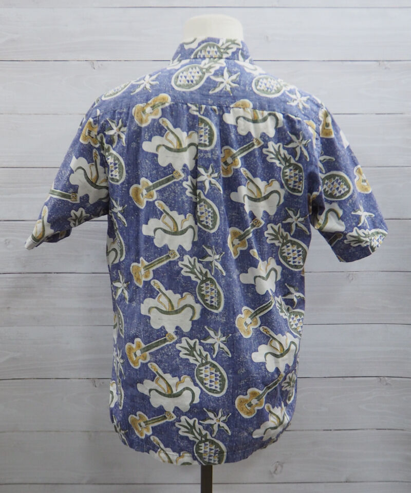 KAHALA Used Aloha Shirt カハラ アロハシャツ ブルーM【古着】 | Y