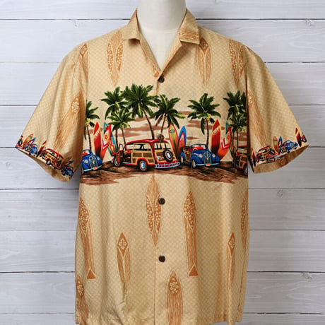 ROYAL HAWAIIAN CREATIONS Yellow Aloha Shirt ロイヤルハワイアン イエローアロハシャツ[CH-12]