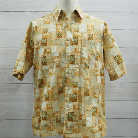 Tori Richard Used Aloha Shirt トリ・リチャード アロハシャツ イエローM【古着】