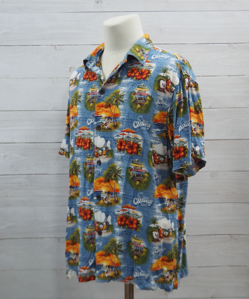 Disney CRUISE LINE Used Aloha Shirt ディズニークルーズライ