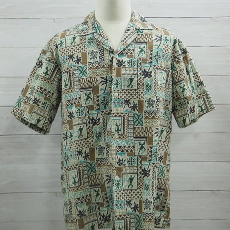 Winnie Fashion Used Aloha Shirt ウィニーファッション アロハシャツL【古着】