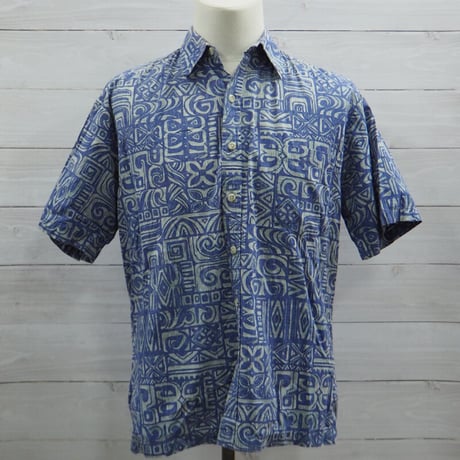 Tori Richard Used Aloha Shirt トリ・リチャード アロハシャツ スカイブルーS【古着】