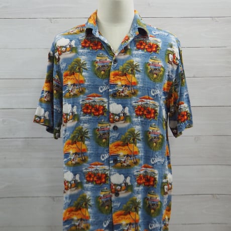 Disney CRUISE LINE Used Aloha Shirt ディズニークルーズライン アロハシャツS【古着】