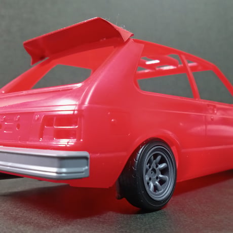 PA35　ハセガワ製KP61スターレット用OPパーツセット　ケイSTYLE!　THEストリートシリーズ　1/24scale　カーモデル用　1台分　3Dプリント　レジン製