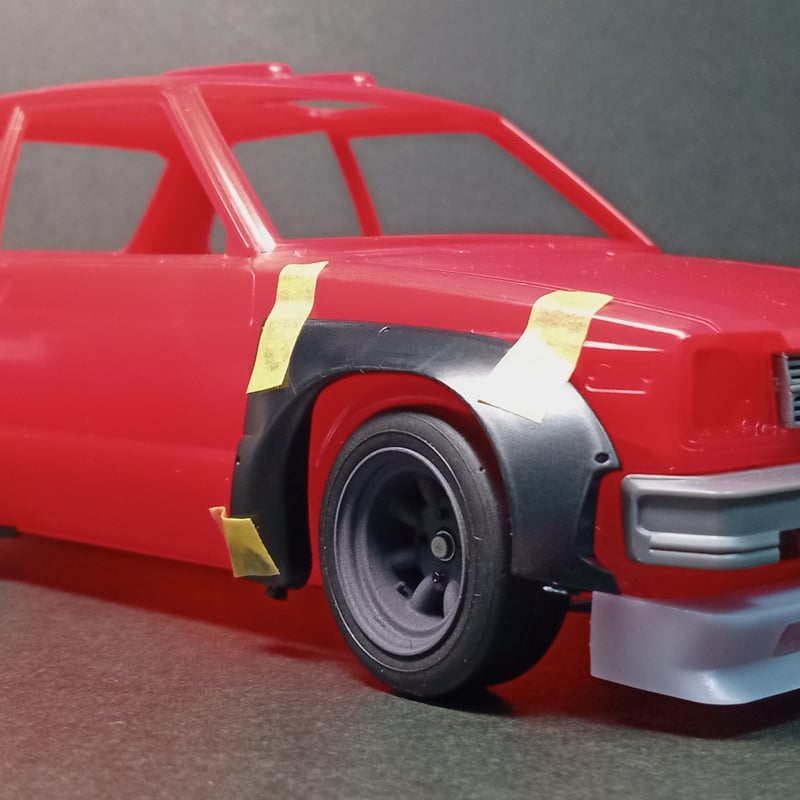 PA34 ハセガワ製KP61オーバーフェンダー用RS8-TYPEホイール ケイSTYLE