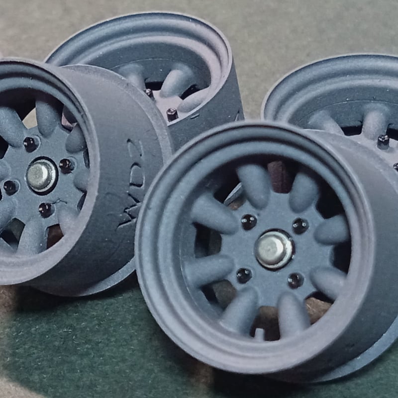 PA34 ハセガワ製KP61オーバーフェンダー用RS8-TYPEホイール ケイSTYLE
