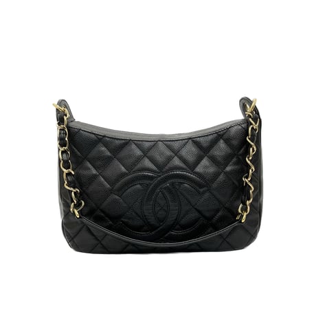 CHANEL キャビアスキン チェーンショルダーバッグ 9番台