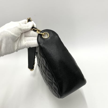 CHANEL キャビアスキン チェーンショルダーバッグ 9番台