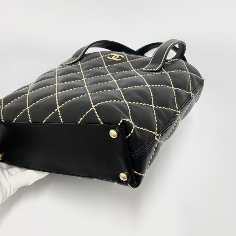 CHANEL ワイルドステッチ　ハンドバッグ CHANEL シャネル ハンドバッグ ボストンバッグ ワイルドステッチ