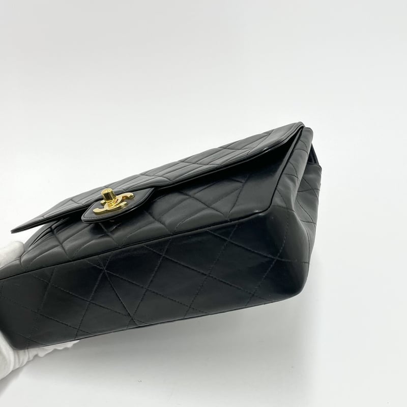 CHANEL ラムスキン マトラッセ シングルフラップチェーンショルダー