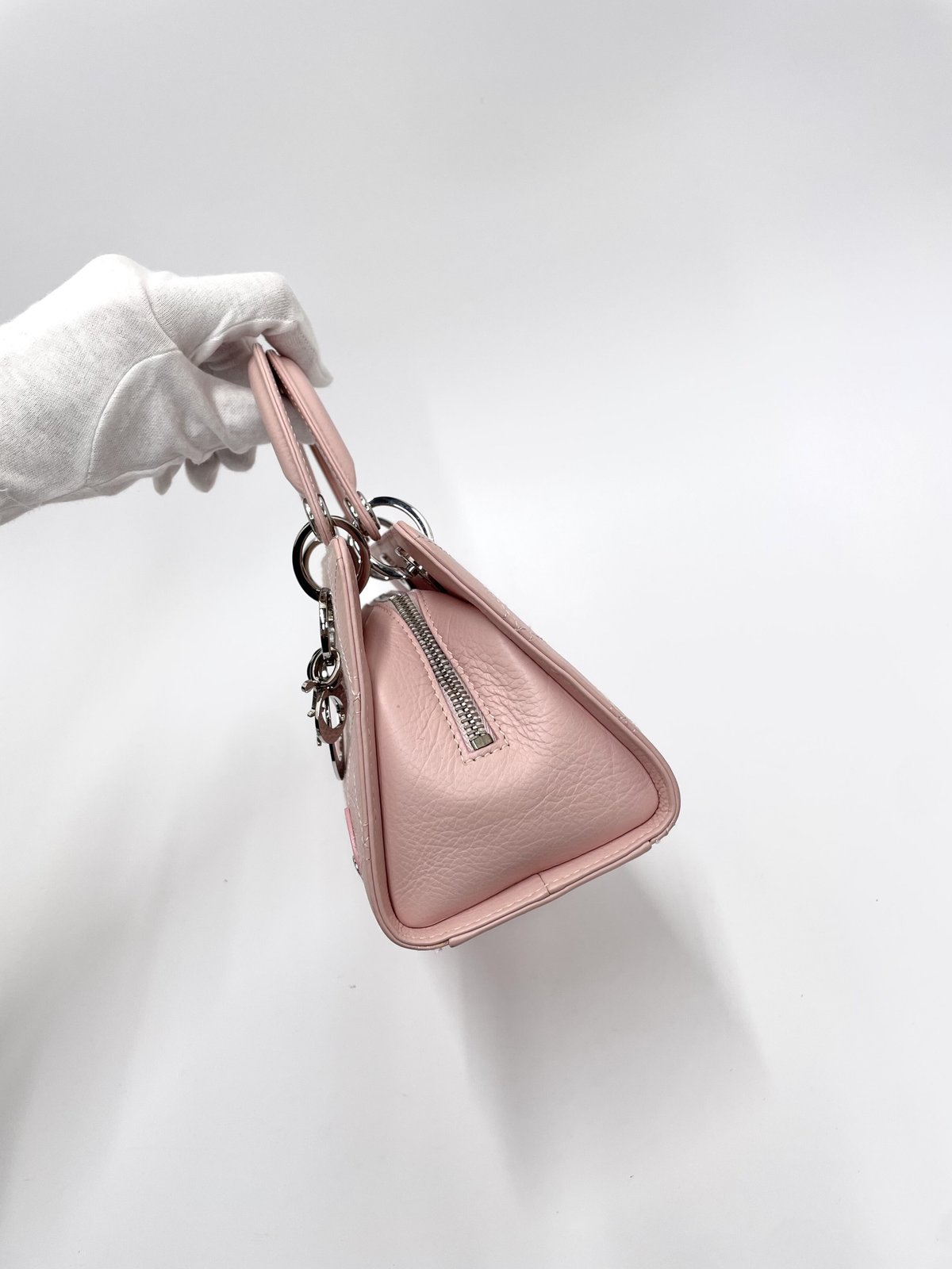 CHRISTIAN DIOR 美品レディディオール カナージュ ハンドバッグ CHRISTIAN DIOR 美品レディディオール カナージュ ハンドバッグ