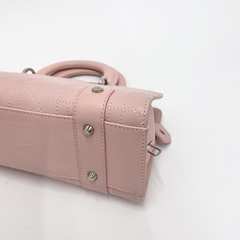 CHRISTIAN DIOR 美品レディディオール カナージュ ハンドバッグ CHRISTIAN DIOR 美品レディディオール カナージュ ハンドバッグ