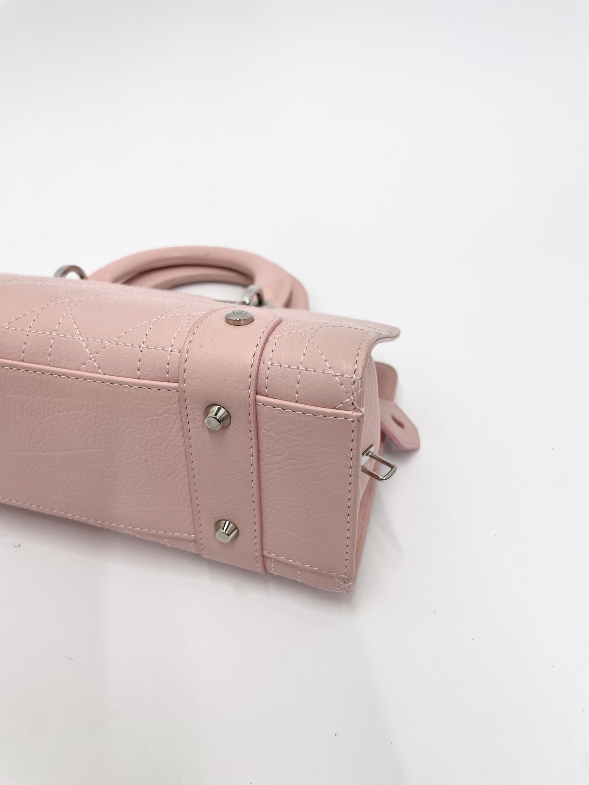 CHRISTIAN DIOR 美品レディディオール カナージュ ハンドバッグ