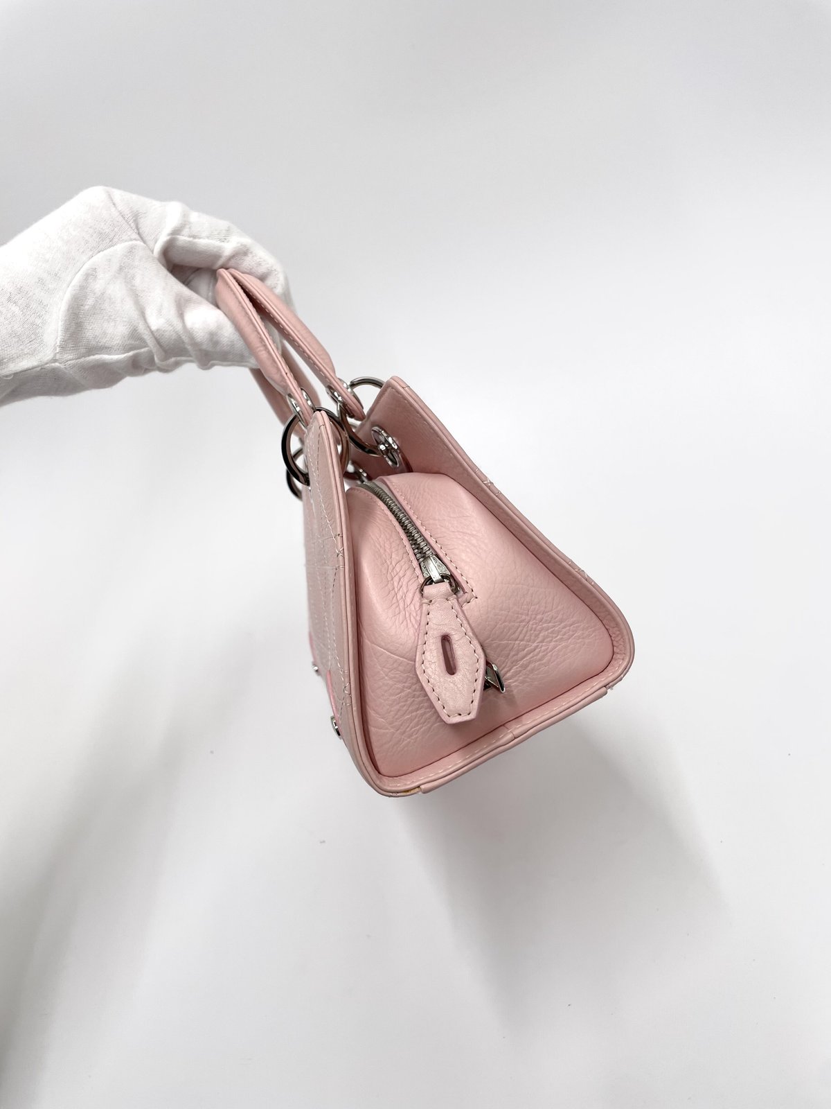 あす Christian Dior レディディオール カナージュ CHRISTIAN DIOR 美品レディディオール カナージュ ハンドバッグ